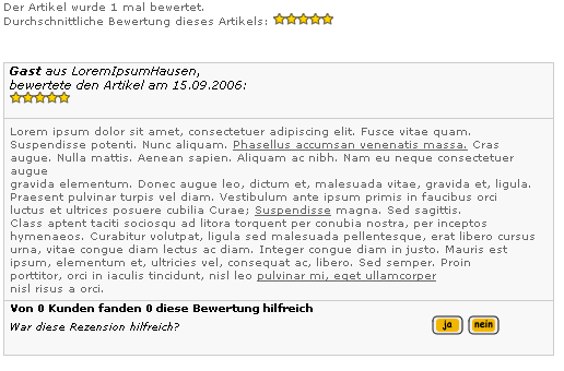 Bewertungssausgabe