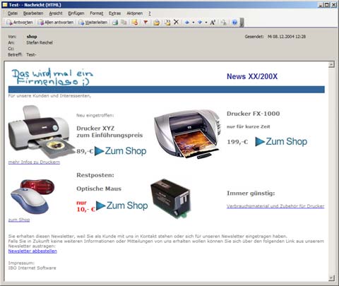 ShopPilot IBONews - Produktmarketing